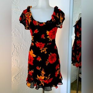 Vintage rose mini dress
